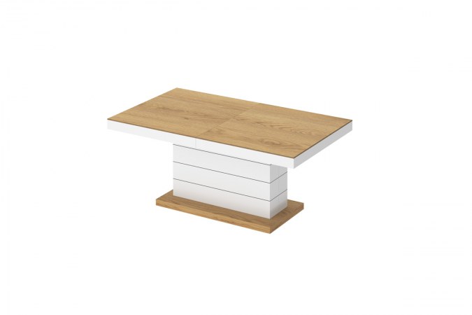 MATERA LUX coffee table (high gloss/super matt/wood-like decor)